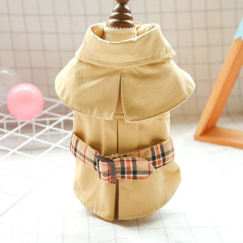 Stylish Pet Trench Coat