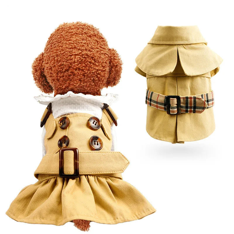 Stylish Pet Trench Coat