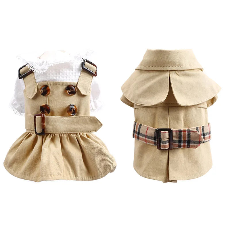 Stylish Pet Trench Coat