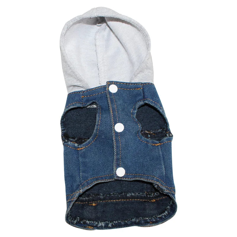 Denim Dog Jacket for Small Pups