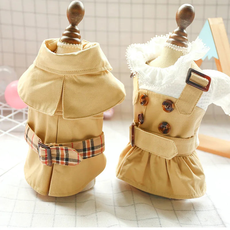 Stylish Pet Trench Coat