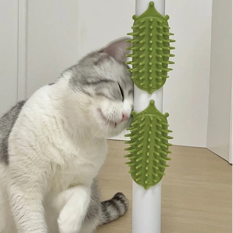 Self-Grooming Cat Scratcher