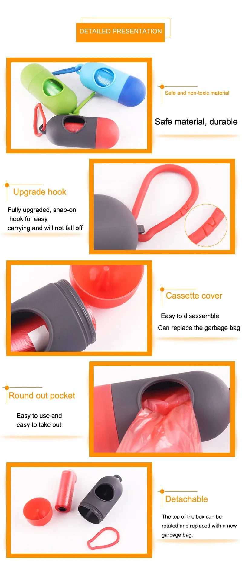 Portable Pet Waste Bag Dispenser