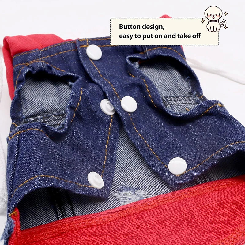 Stylish Dog Denim Jacket