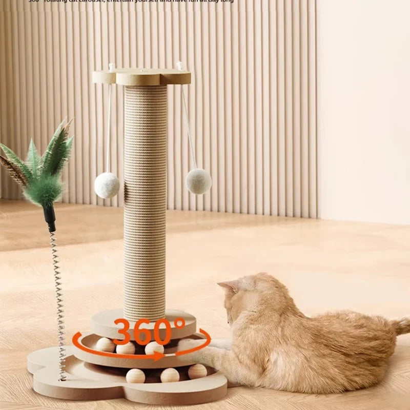 Sisal Cat Scratch Turntable Toy