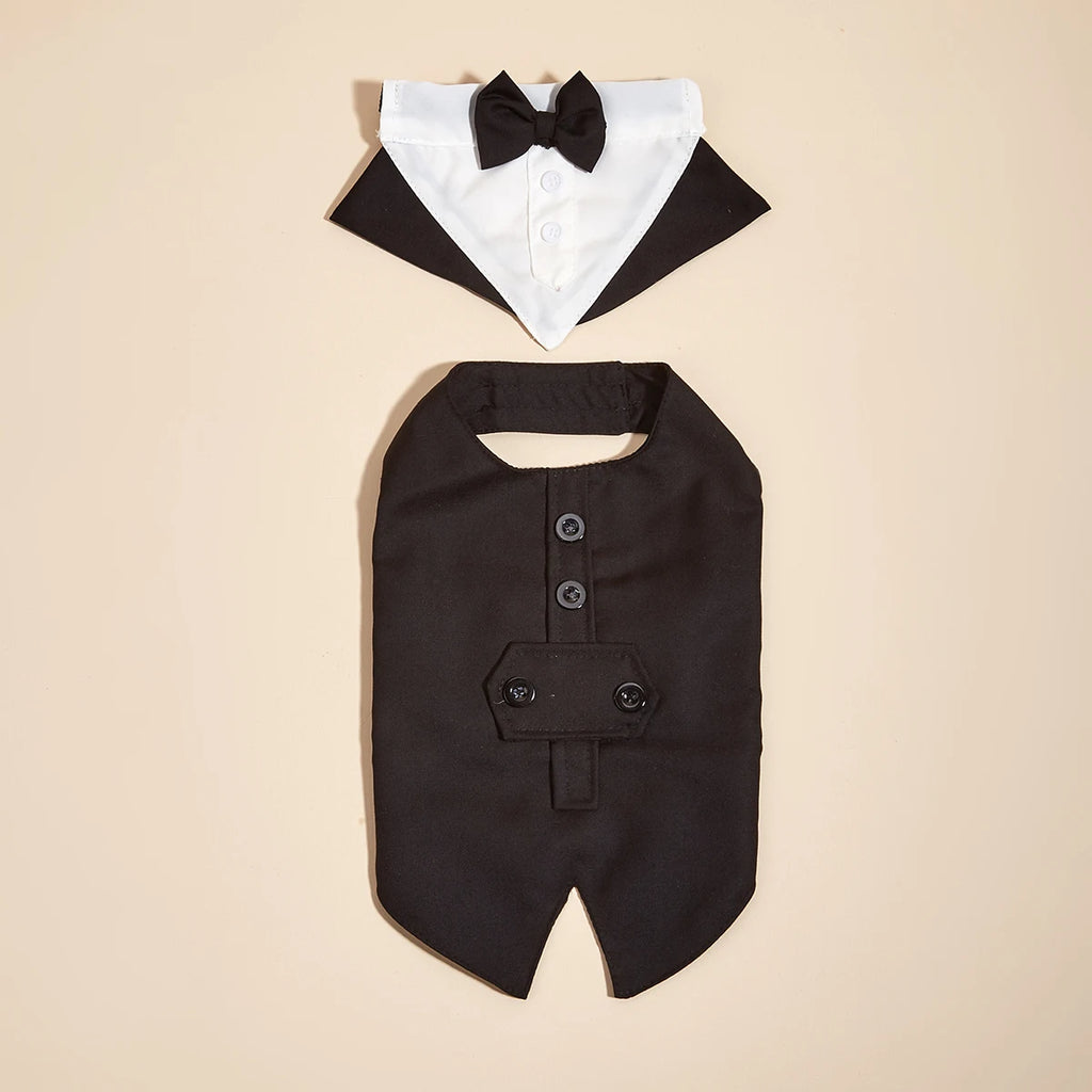 Dog Wedding Costume with Bow Tie