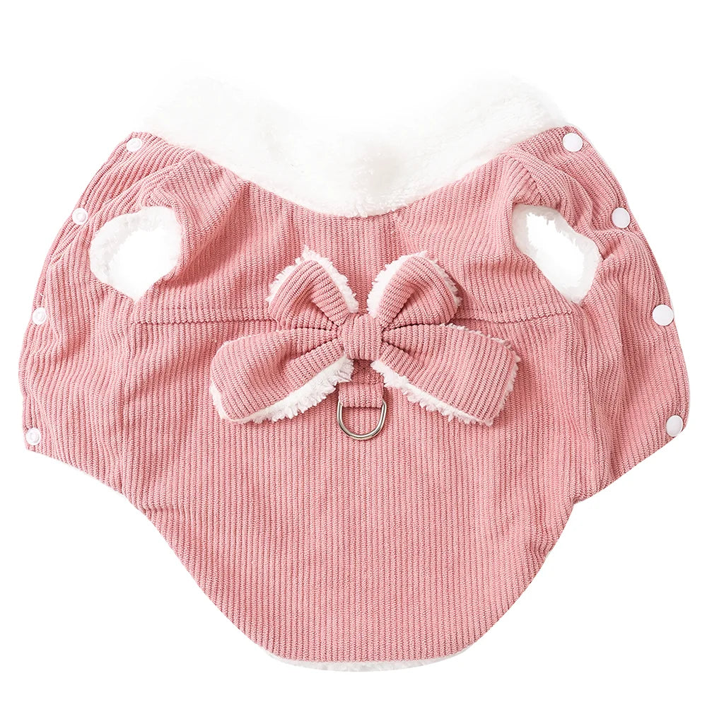 Cozy Bow Dog Jacket