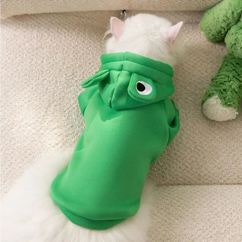 Adorable Frog Hoodie for Pets