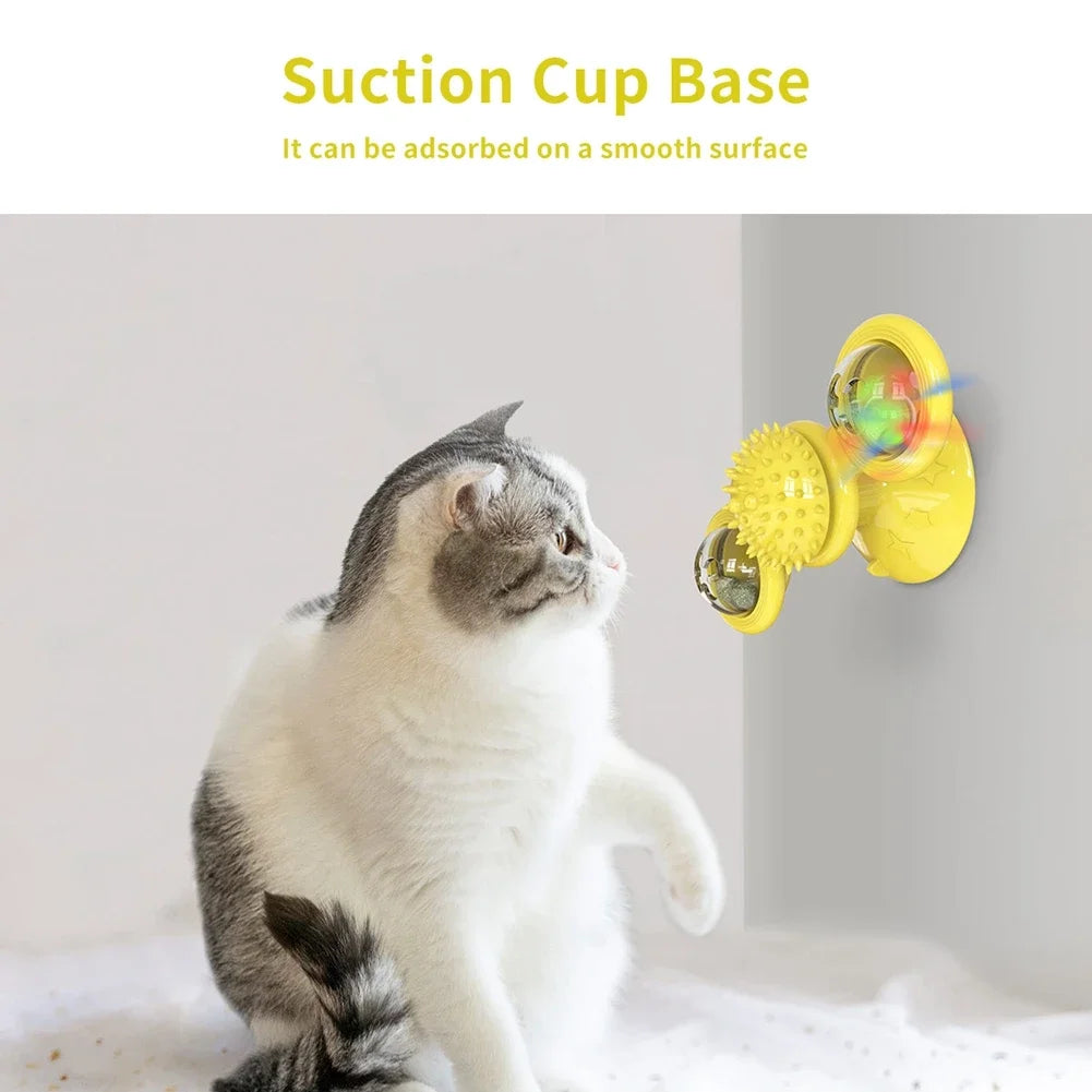 Interactive Windmill Cat Toy