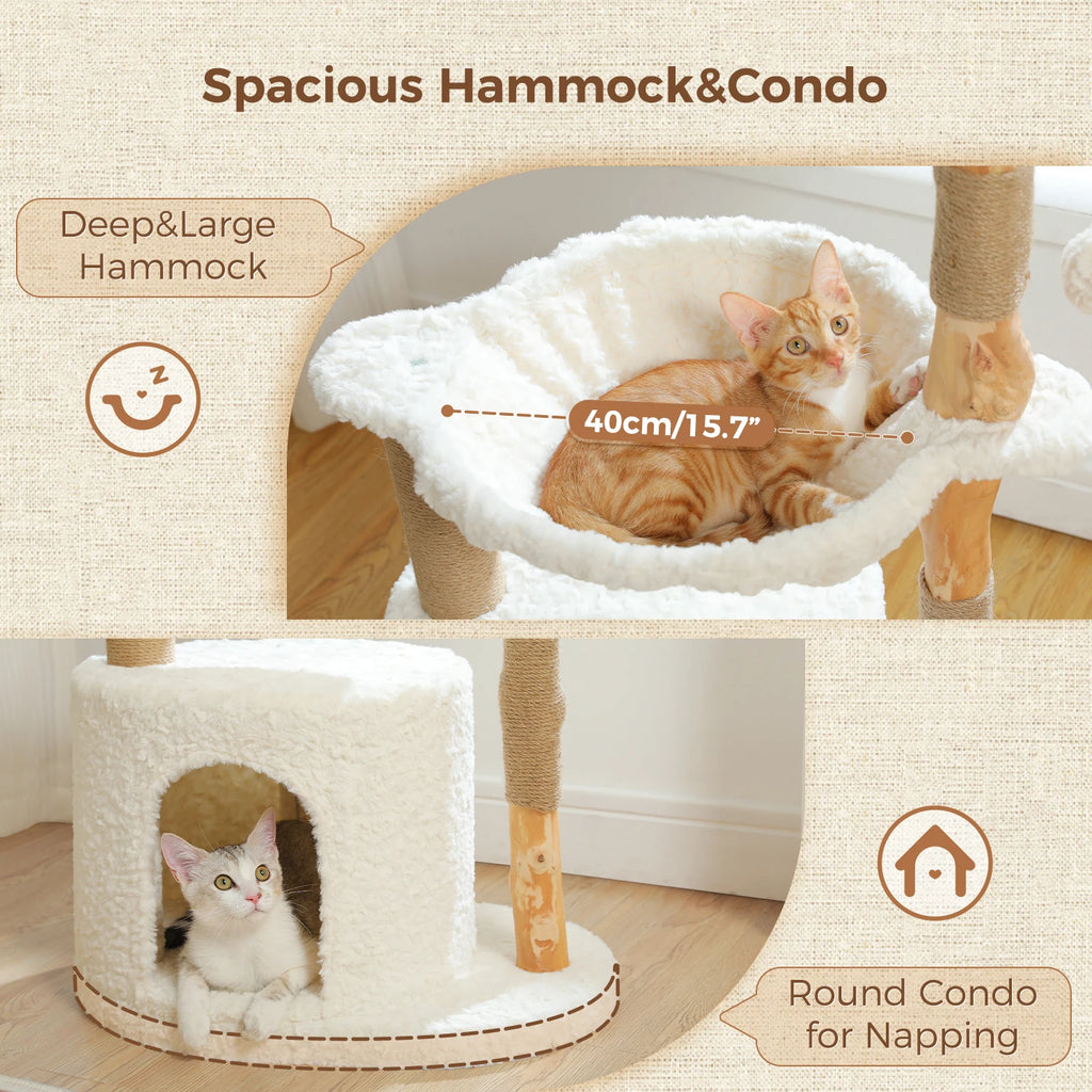Stylish Cat Tree with Hammock