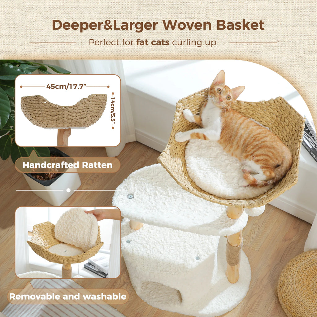 Stylish Cat Tree with Hammock