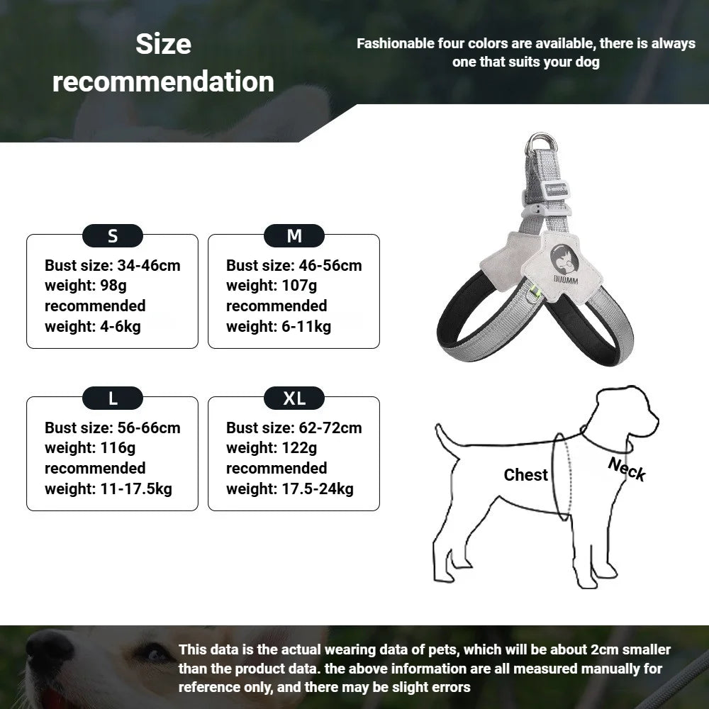 Adjustable Reflective Dog Harness