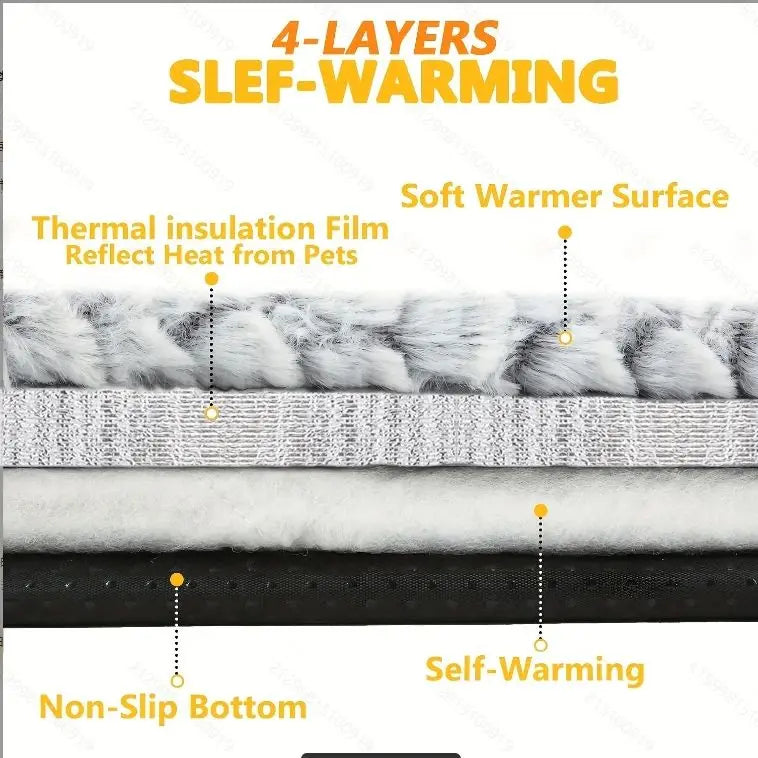 Cozy Self-Warming Cat Bed