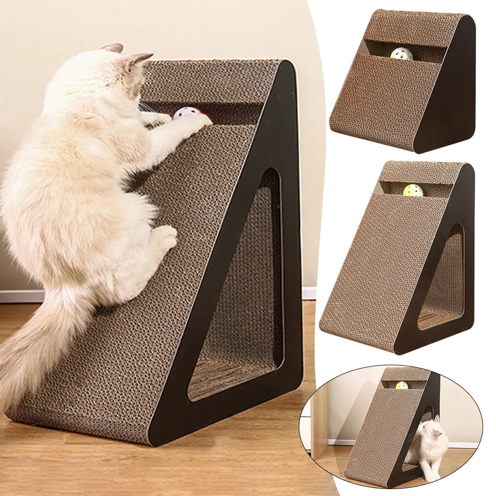 2-in-1 Cat Scratcher & Toy