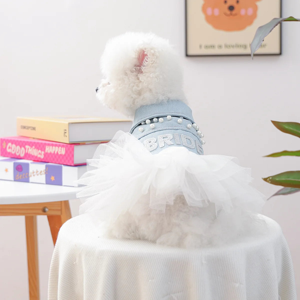 Adorable Dog Denim Dress