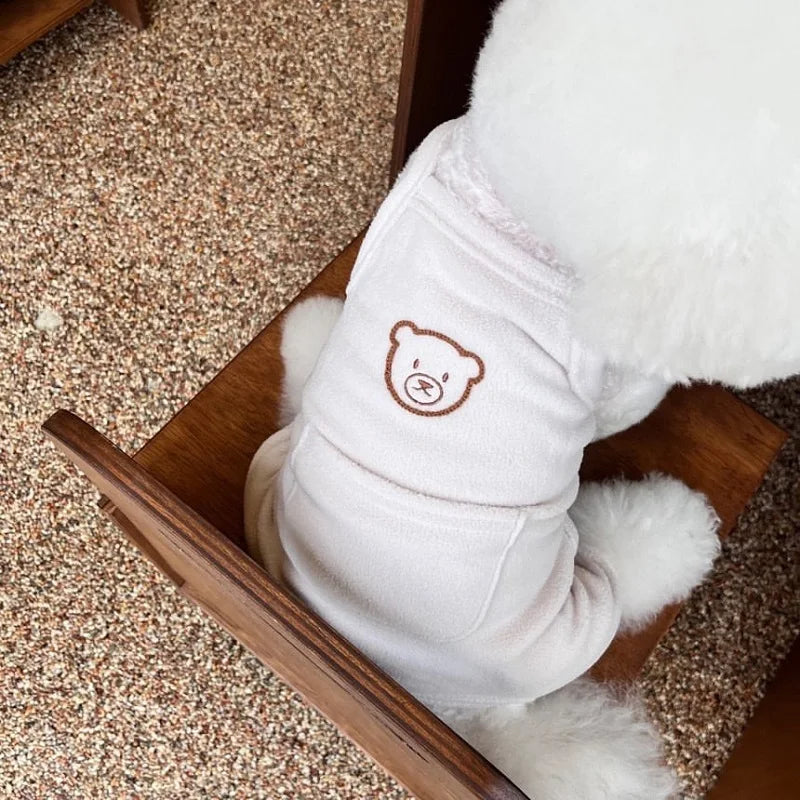 Cozy Bear Dog Jumpsuit