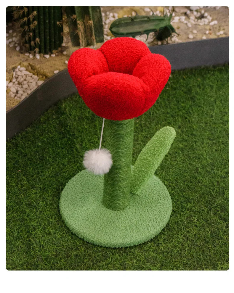 Cute Tulip Cat Tower
