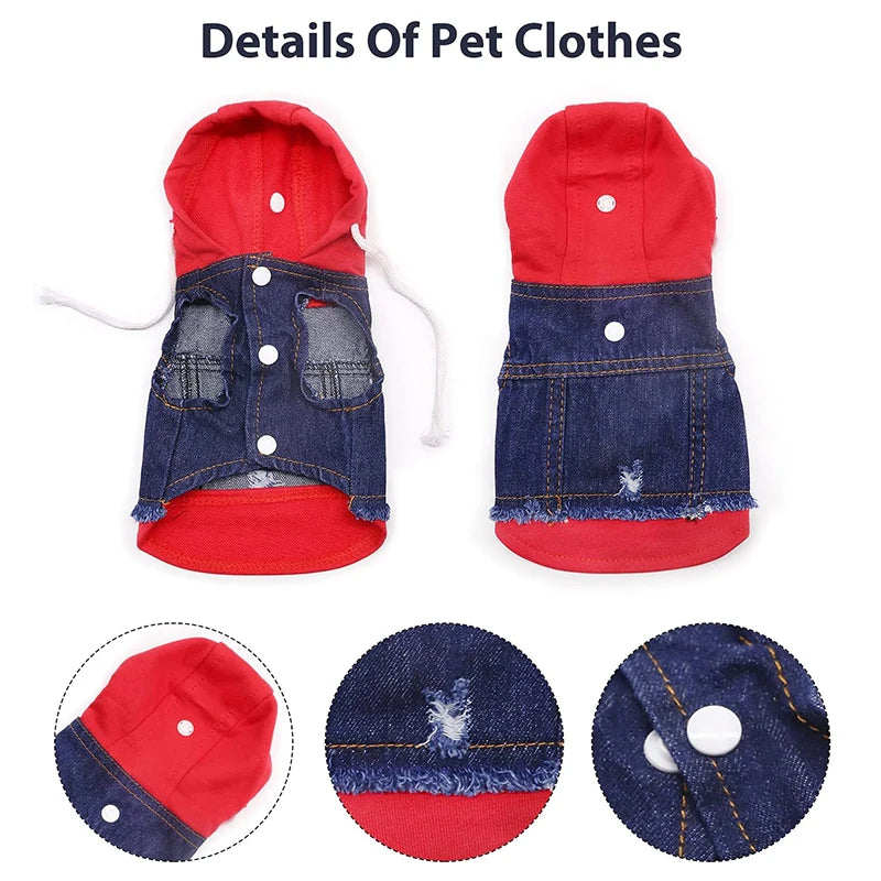 Stylish Dog Denim Jacket