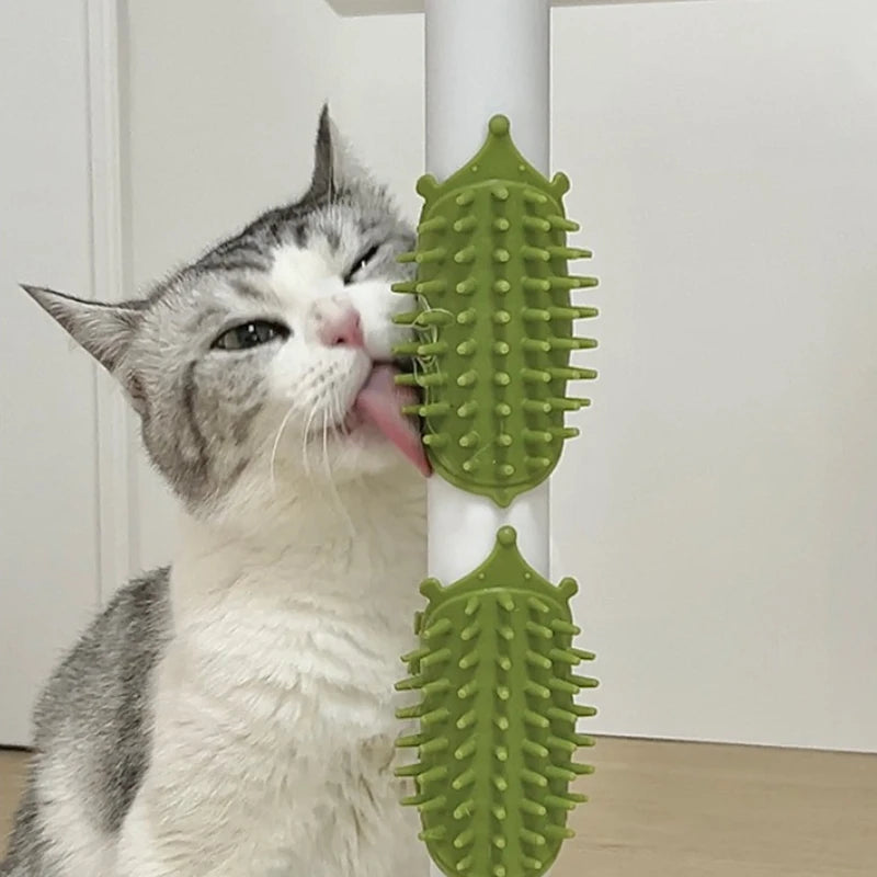 Self-Grooming Cat Scratcher