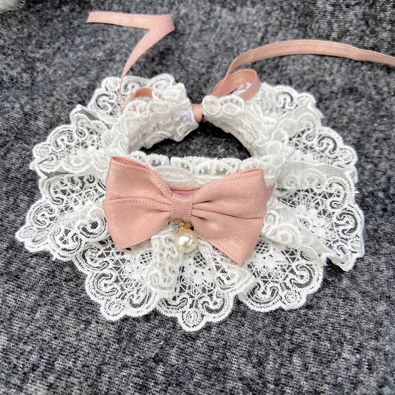 Elegant Lace Ruffle Pet Collar