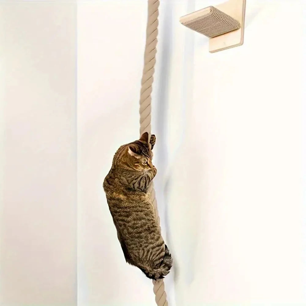 Wall-Mounted Cat Climbing Rack