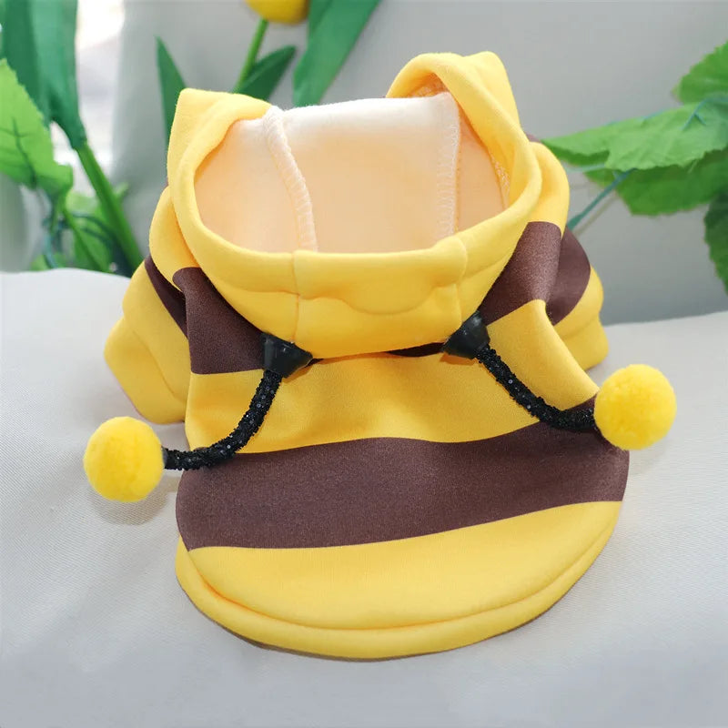 Cute Cozy Bee Dog Hoodie