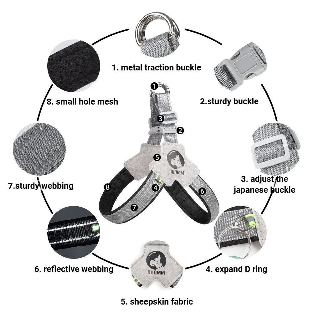 Adjustable Reflective Dog Harness