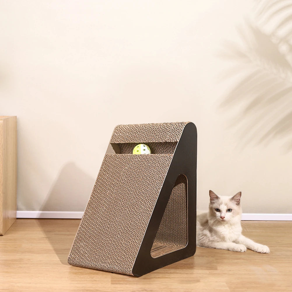 2-in-1 Cat Scratcher & Toy