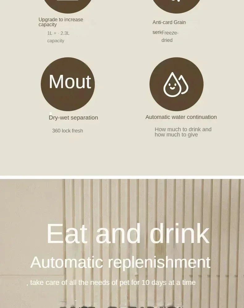 Automatic Pet Feeder & Fountain