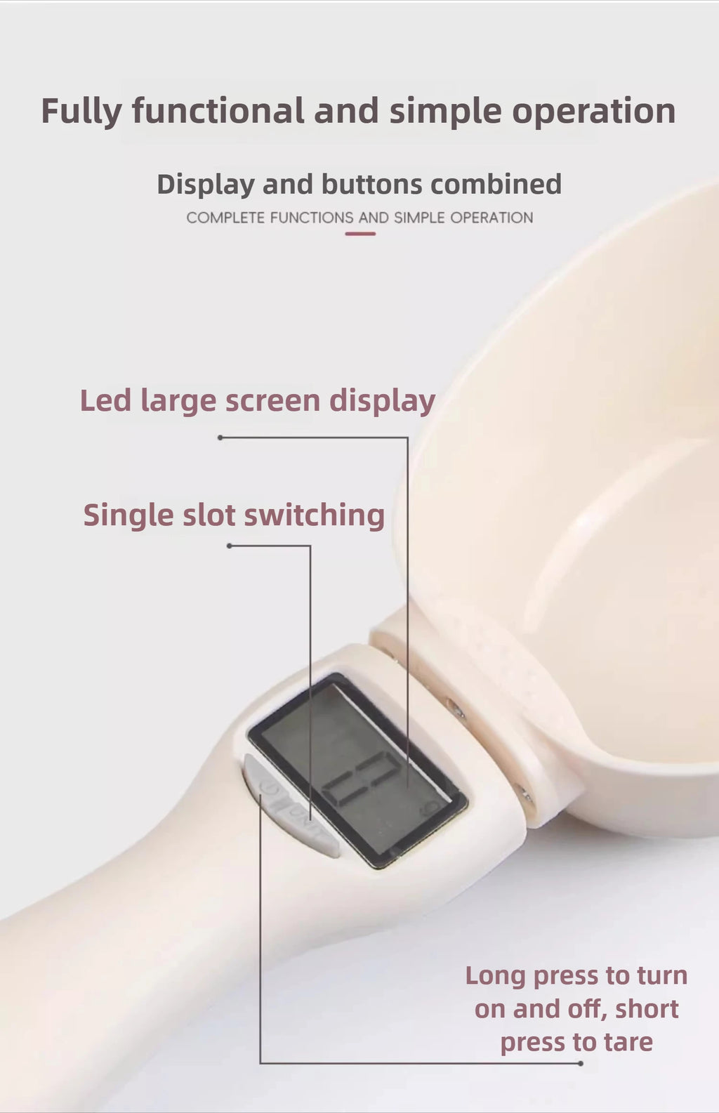 Smart Pet Food Weighing Scoop