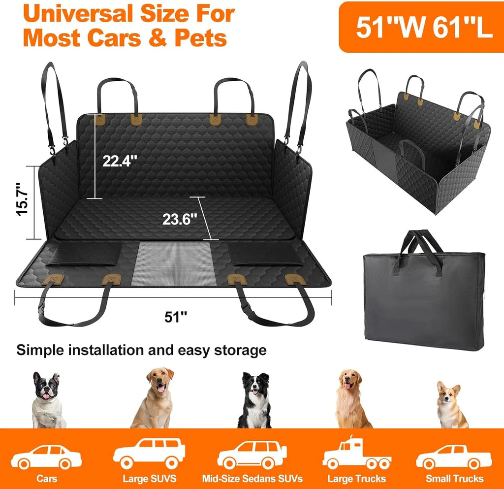 Foldable Dog Car Seat Protector