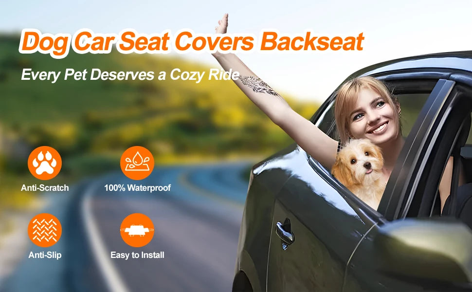 Foldable Dog Car Seat Protector