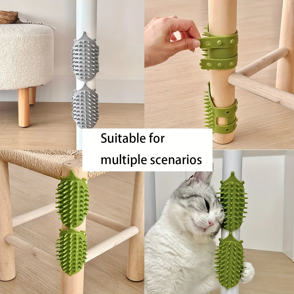 Self-Grooming Cat Scratcher