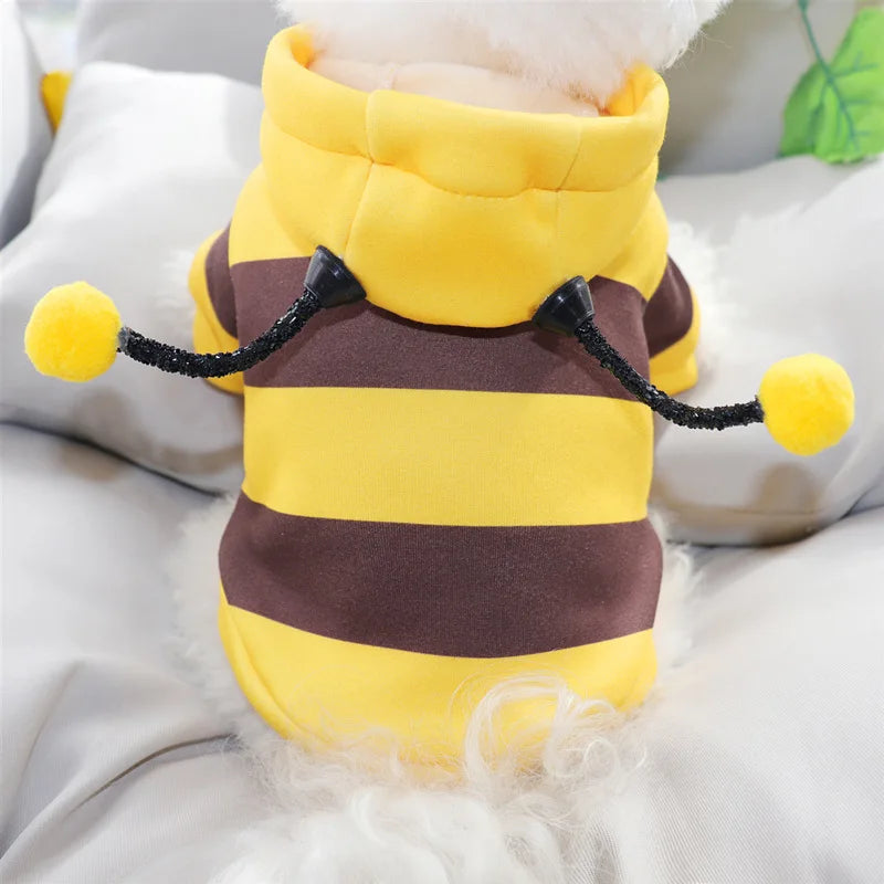 Cute Cozy Bee Dog Hoodie
