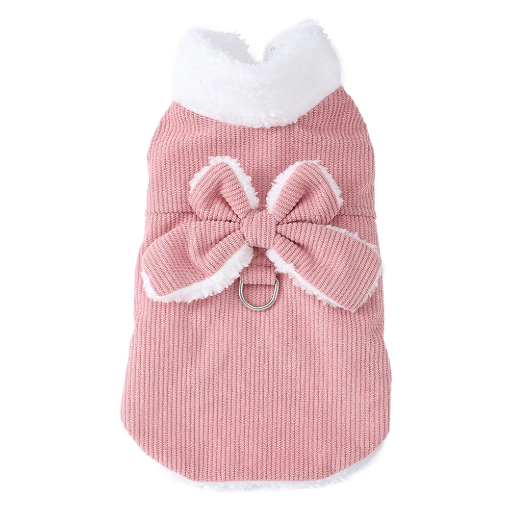 Cozy Bow Dog Jacket