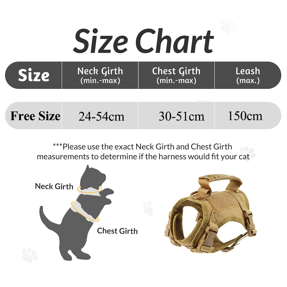 Tactical Cat Harness & Leash