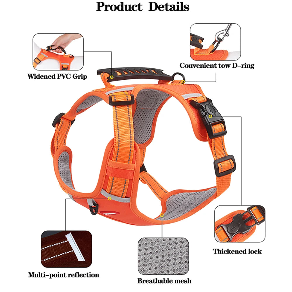Reflective Dog Harness for Safe Walks