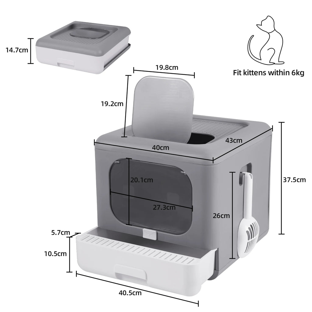 Compact Cat Litter Box