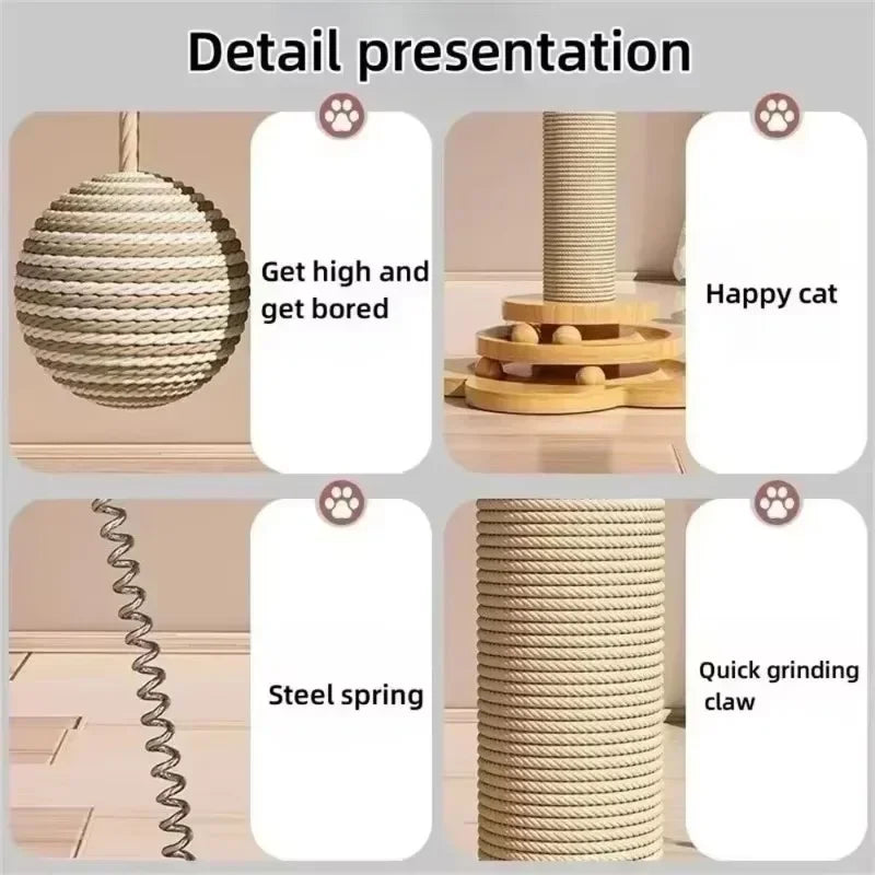 Sisal Cat Scratch Turntable Toy