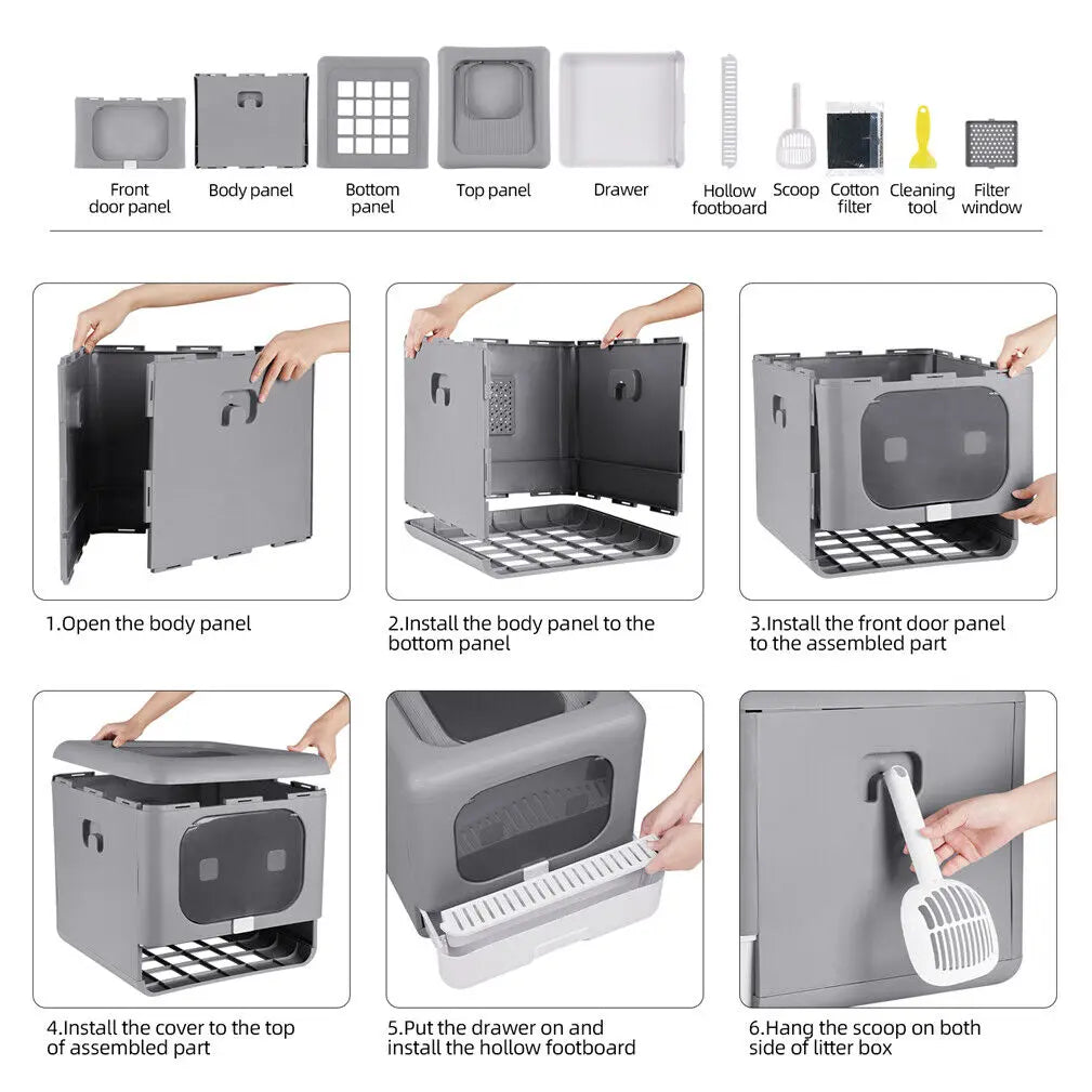 Compact Cat Litter Box