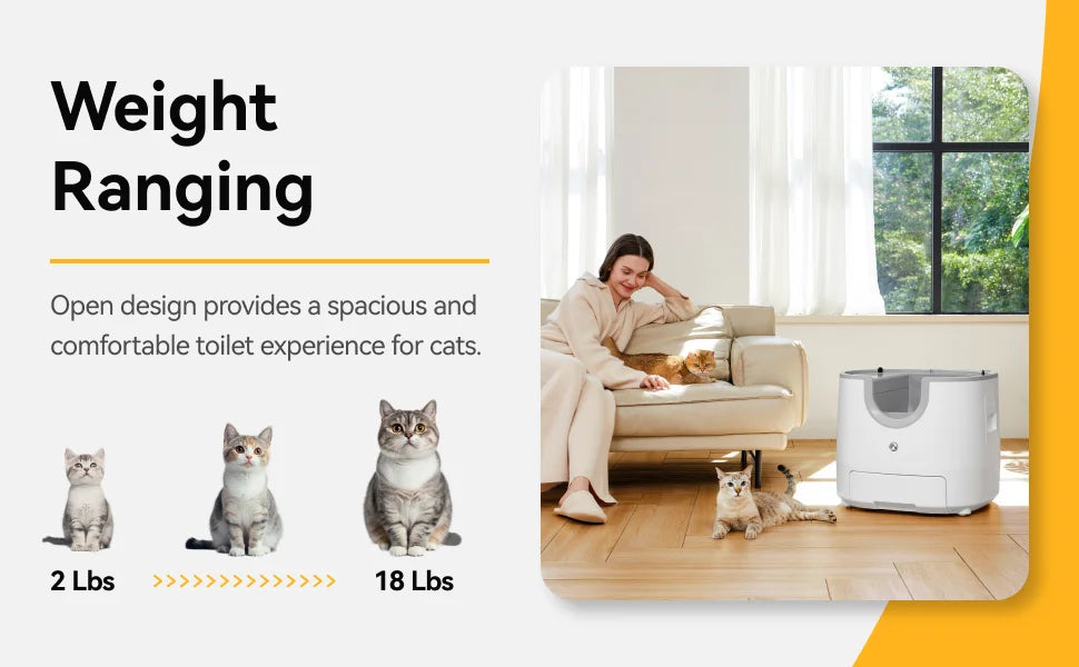 Smart Self-Cleaning Cat Litter Box