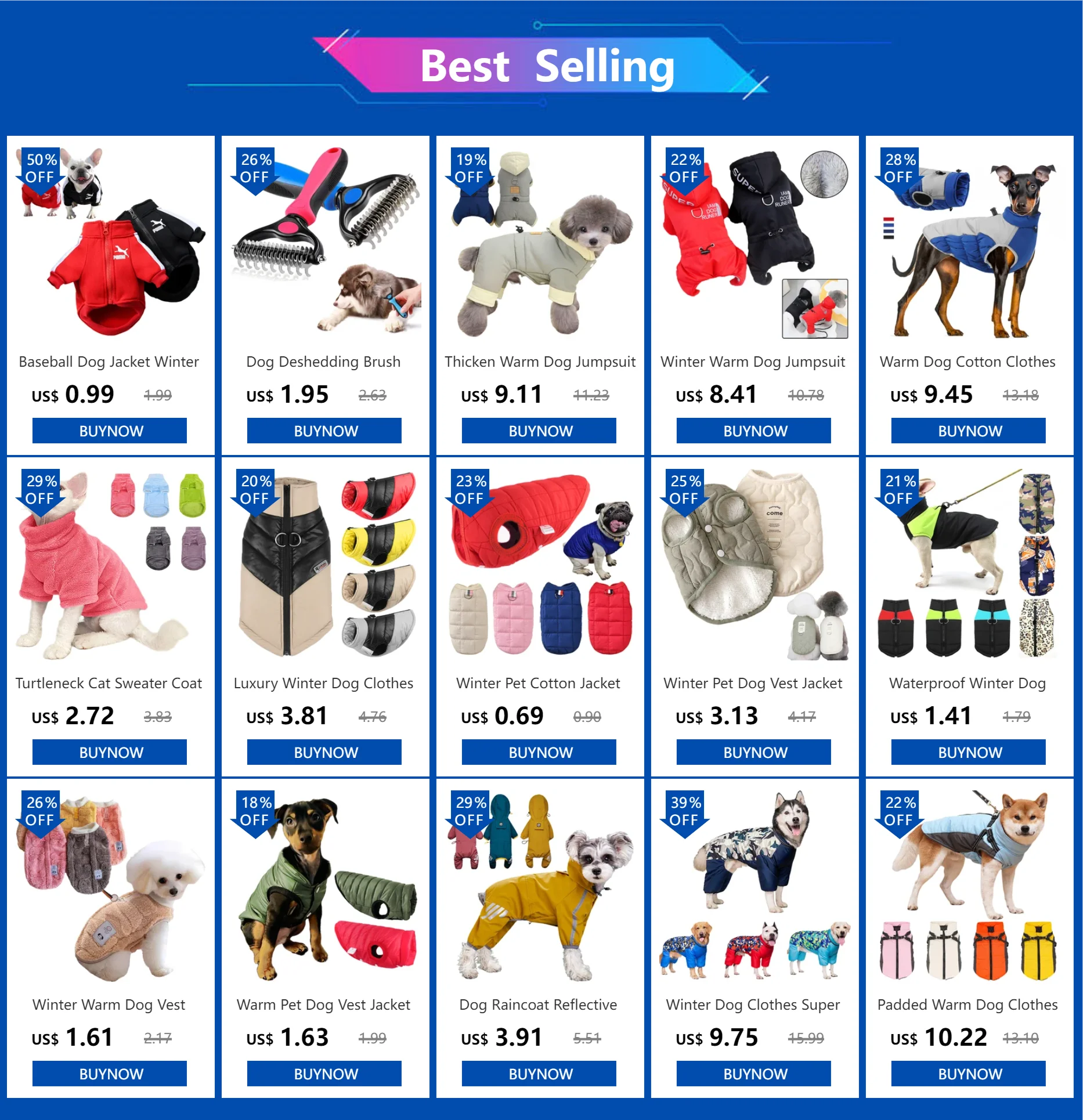 Cozy Waterproof Dog Winter Jacket