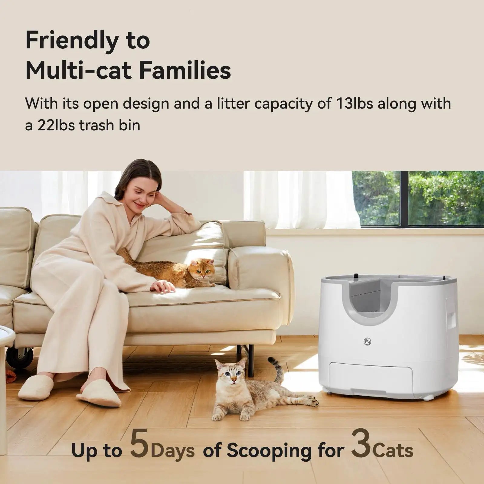 Smart Self-Cleaning Cat Litter Box