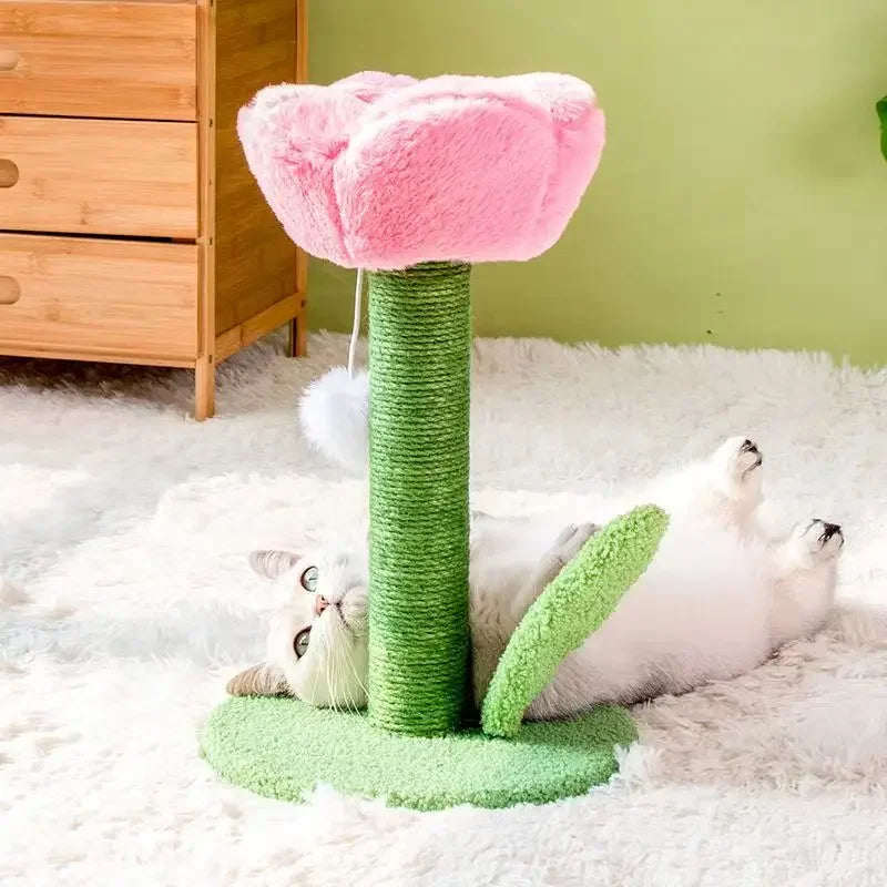 Cute Tulip Cat Tower