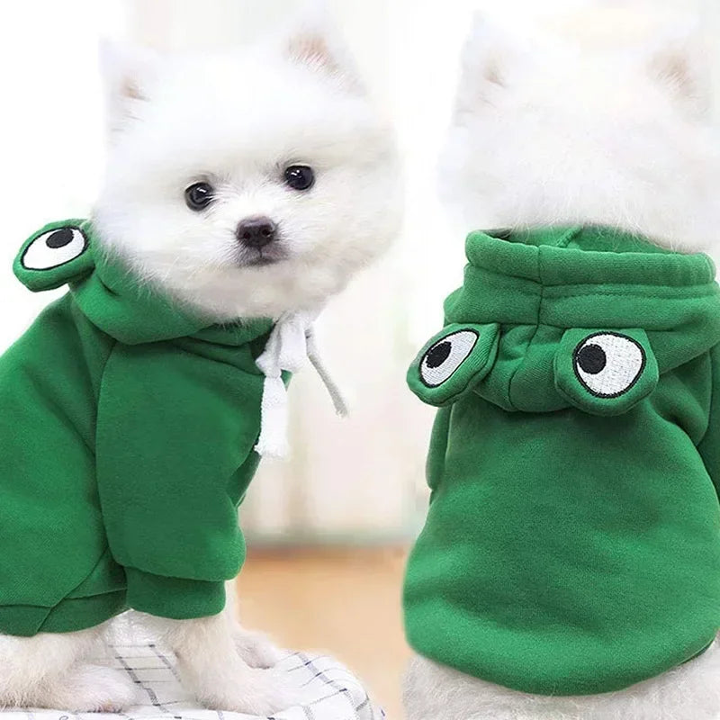 Adorable Frog Hoodie for Pets
