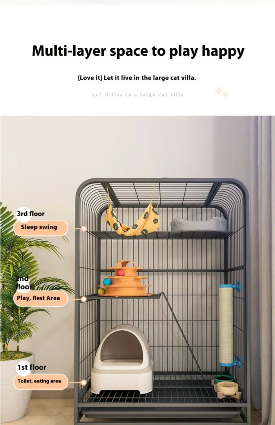 Luxury Cat Villa for Apartments