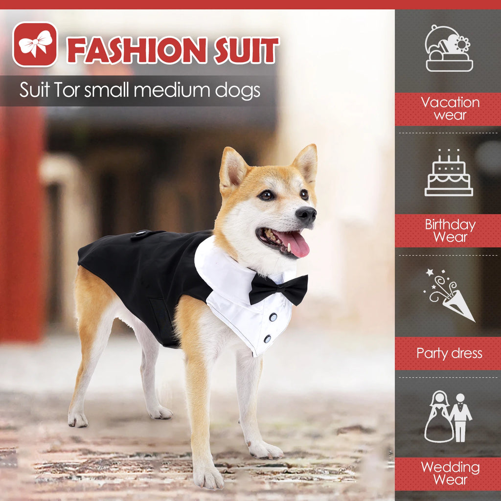 Charming Dog Tuxedo Suit