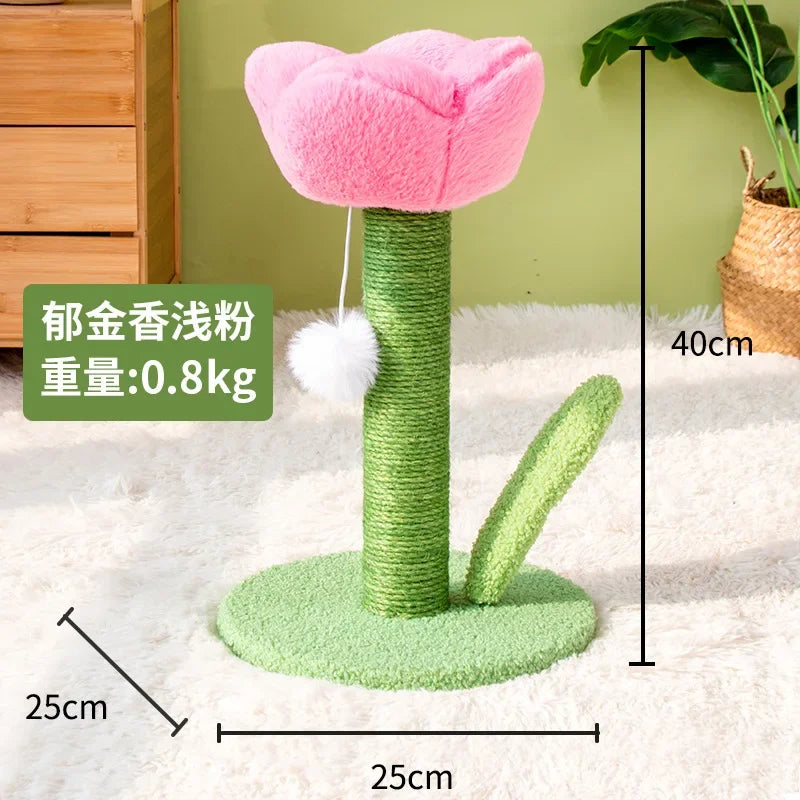 Cute Tulip Cat Tower