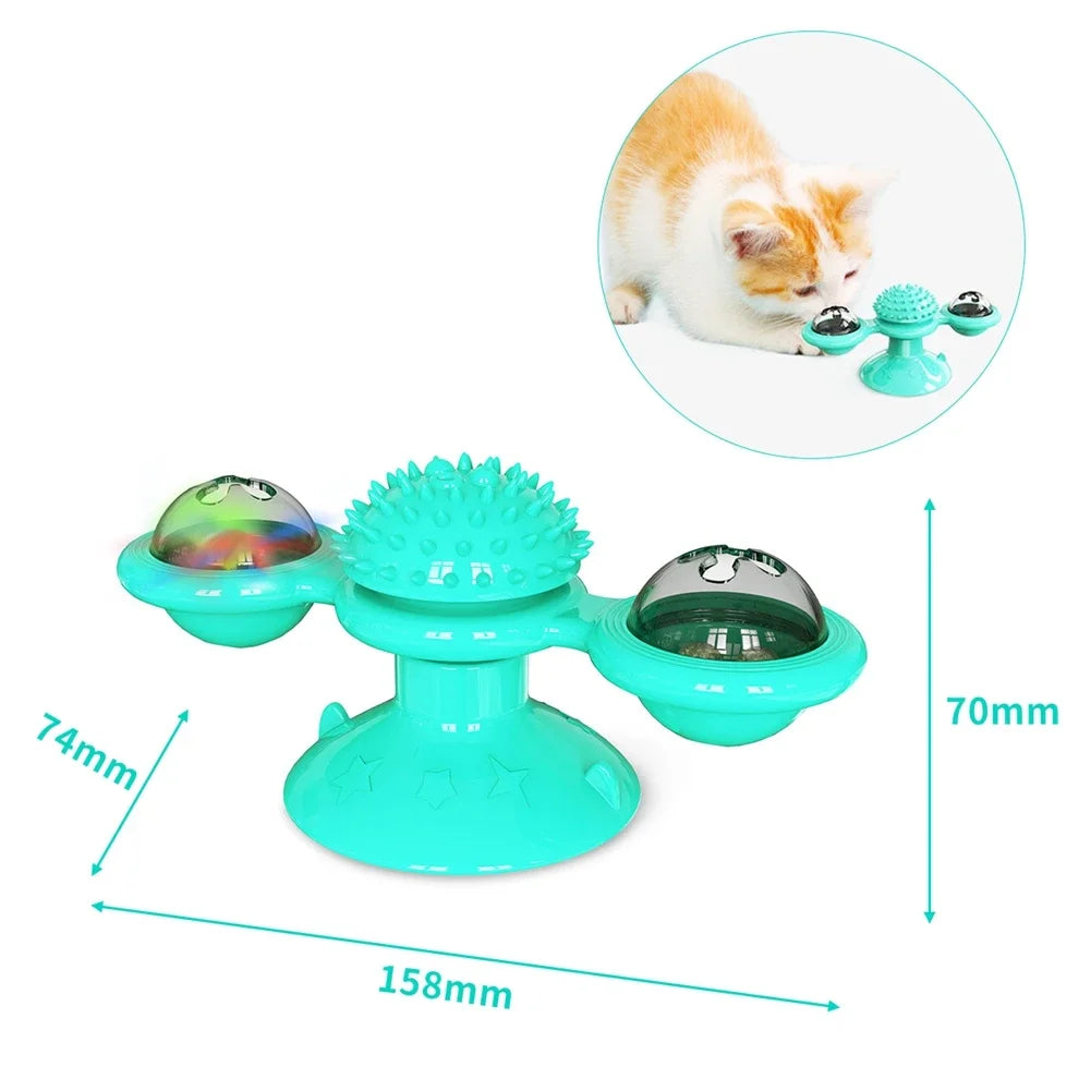 Interactive Windmill Cat Toy