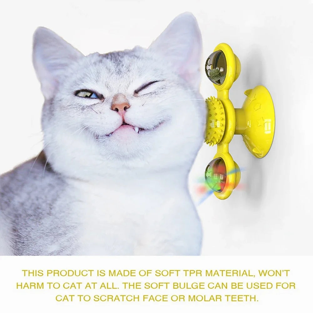 Interactive Windmill Cat Toy